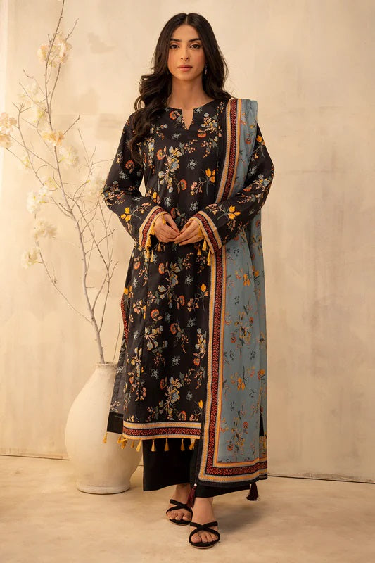 Zellbury 2pc Printed Lawn Shirt Dupatta - WUS25X20007 Unstitched