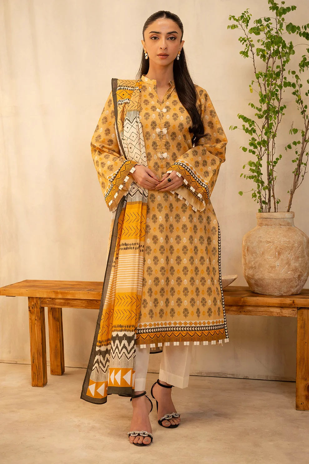 Zellbury 2pc Printed Lawn Shirt Dupatta - WUS25X20010 Unstitched