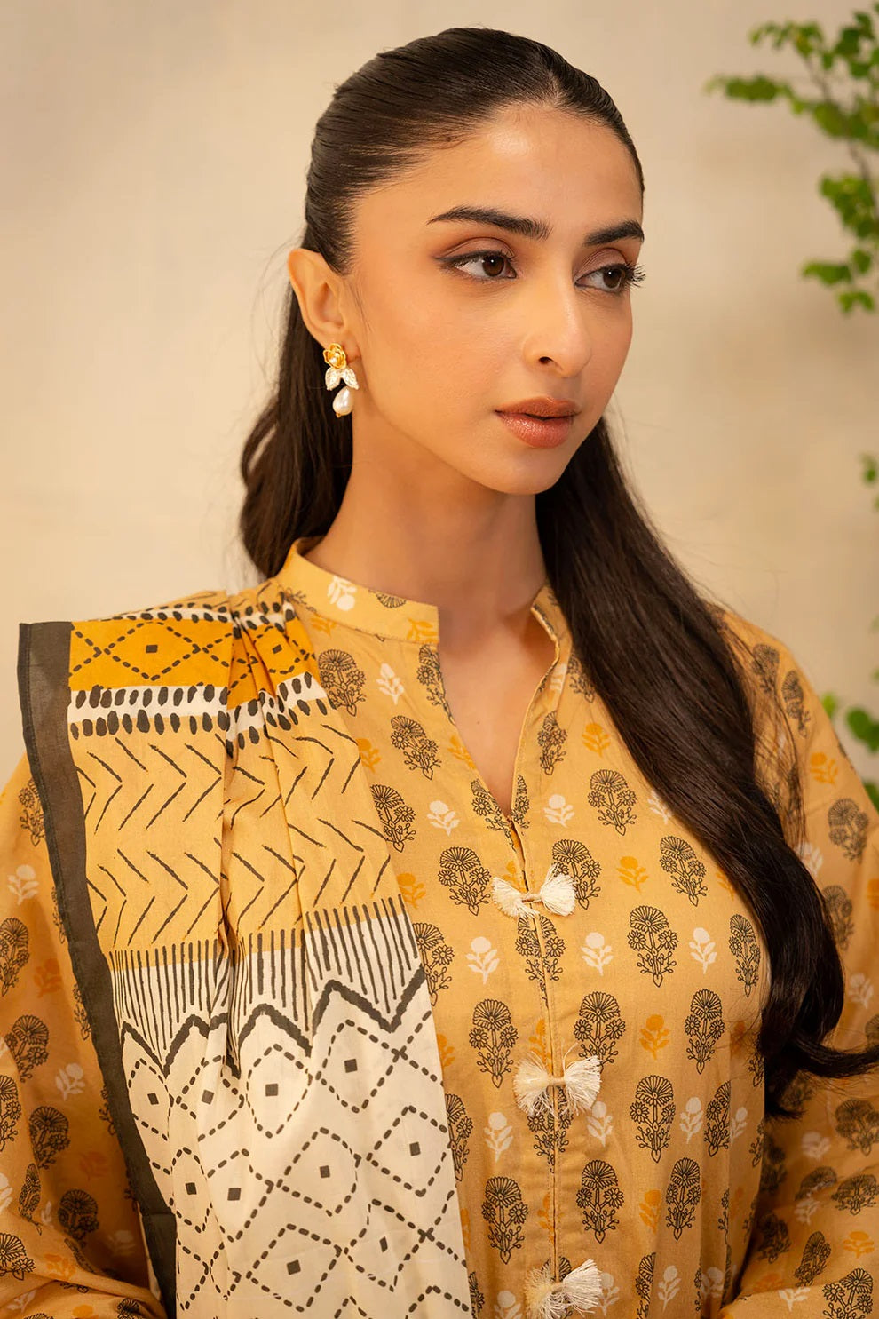 Zellbury 2pc Printed Lawn Shirt Dupatta - WUS25X20010 Unstitched