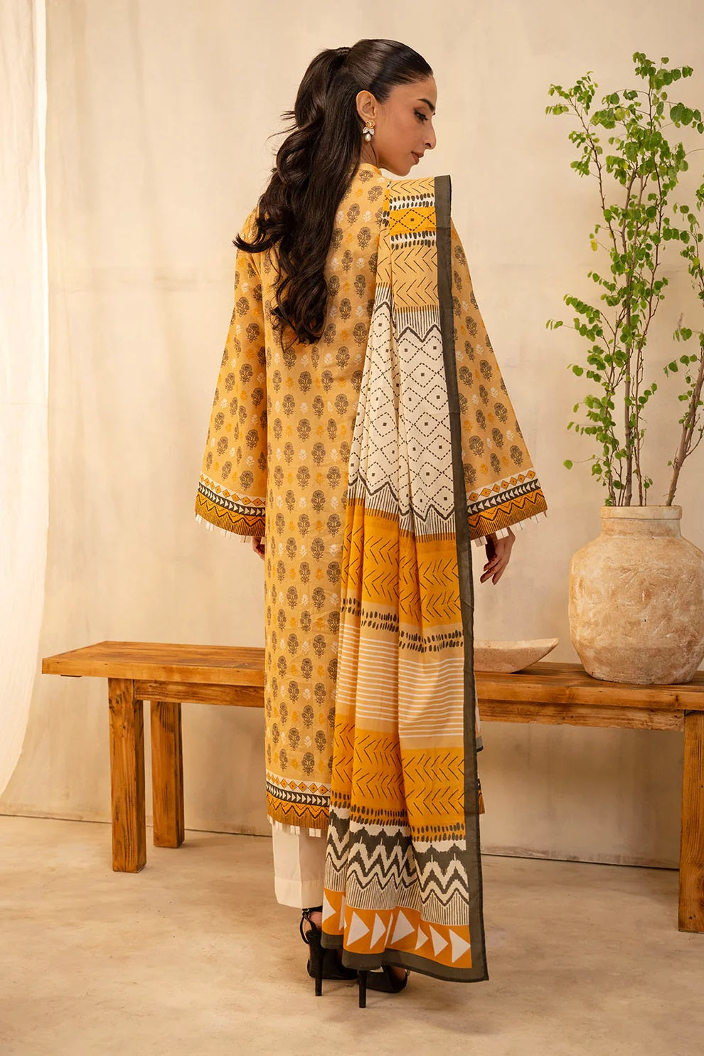 Zellbury 2pc Printed Lawn Shirt Dupatta - WUS25X20010 Unstitched