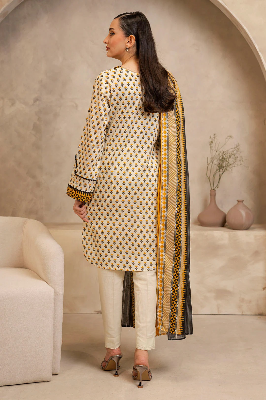 Zellbury 2pc Printed Lawn Shirt Dupatta - WUS25X20082 Unstitched
