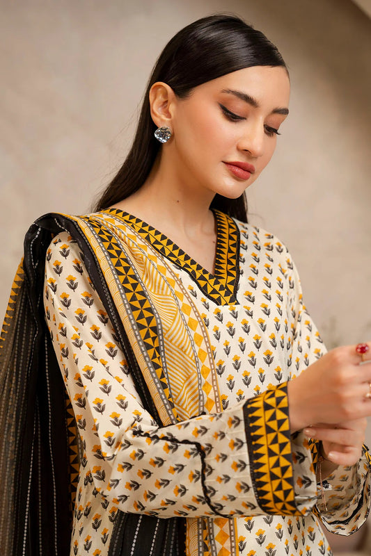 Zellbury 2pc Printed Lawn Shirt Dupatta - WUS25X20082 Unstitched
