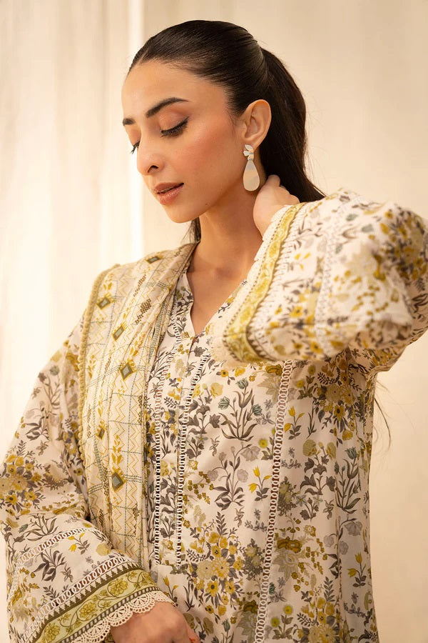 Zellbury 2pc Printed Lawn Shirt Dupatta - WUS25X20085 Unstitched