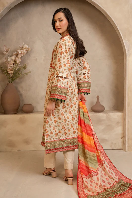 Zellbury 2pc Printed Lawn Shirt Dupatta - WUS25X20086 Unstitched