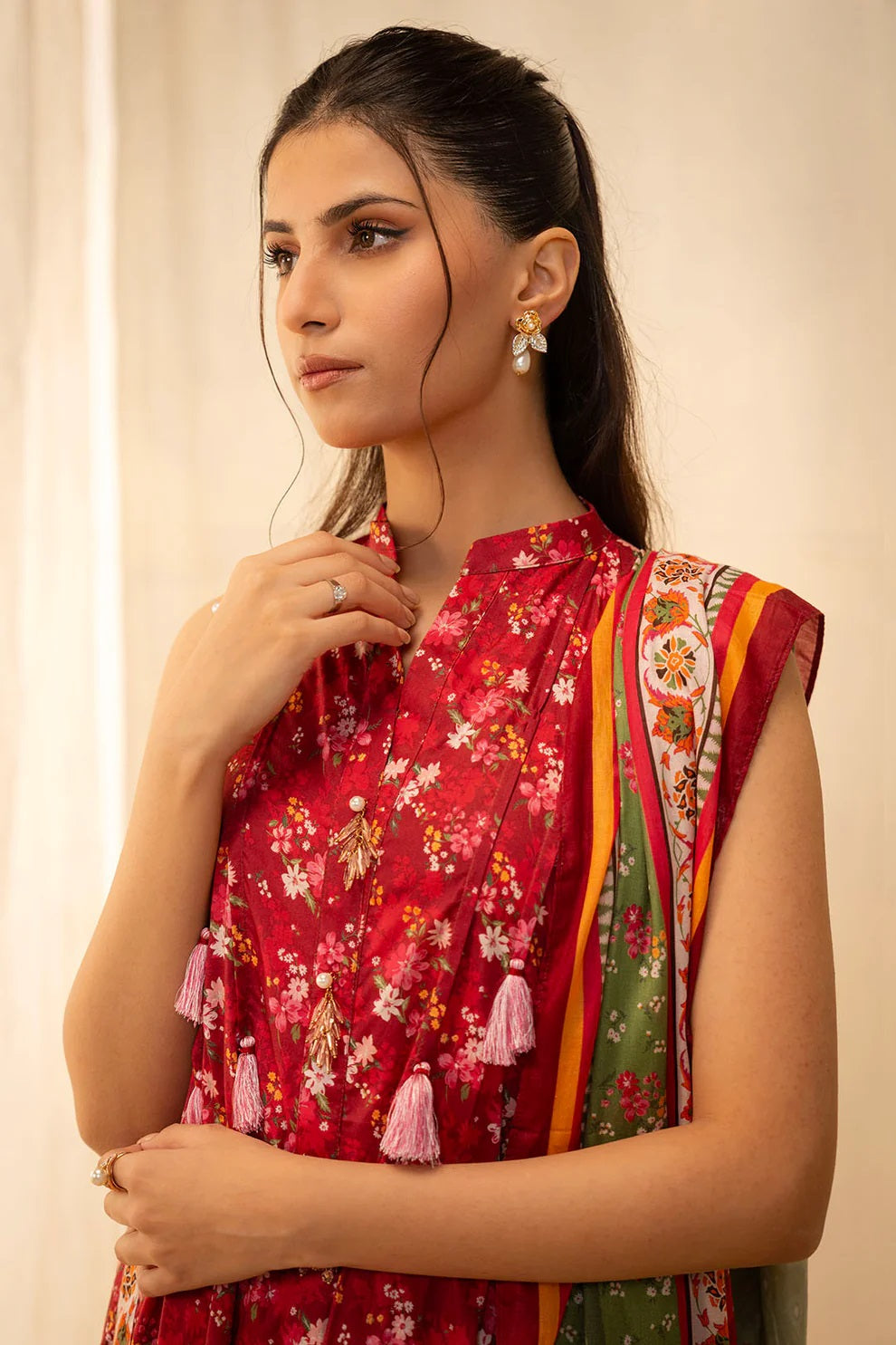 Zellbury 2pc Printed Lawn Shirt Dupatta - WUS25X20087 Unstitched