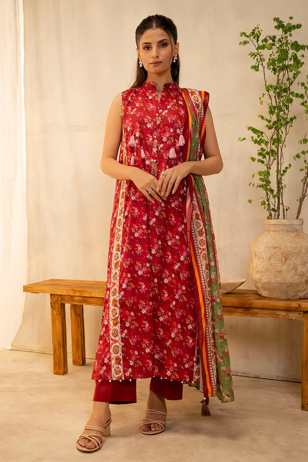 Zellbury 2pc Printed Lawn Shirt Dupatta - WUS25X20087 Unstitched