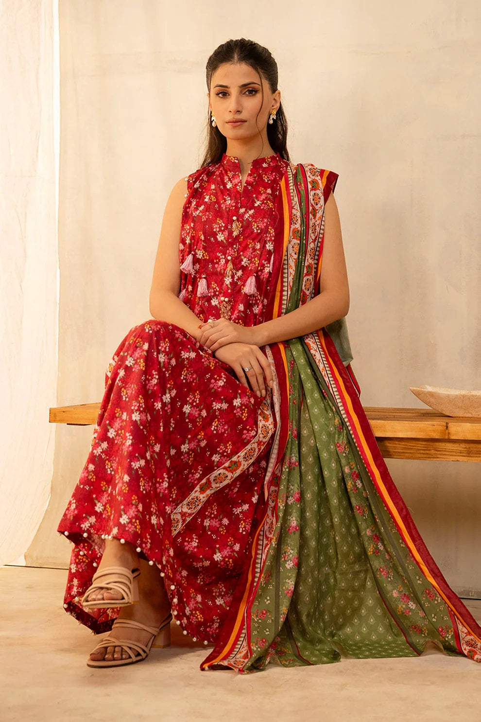 Zellbury 2pc Printed Lawn Shirt Dupatta - WUS25X20087 Unstitched
