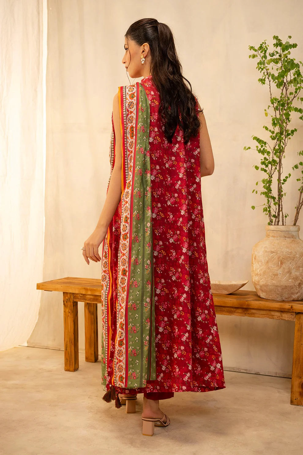 Zellbury 2pc Printed Lawn Shirt Dupatta - WUS25X20087 Unstitched