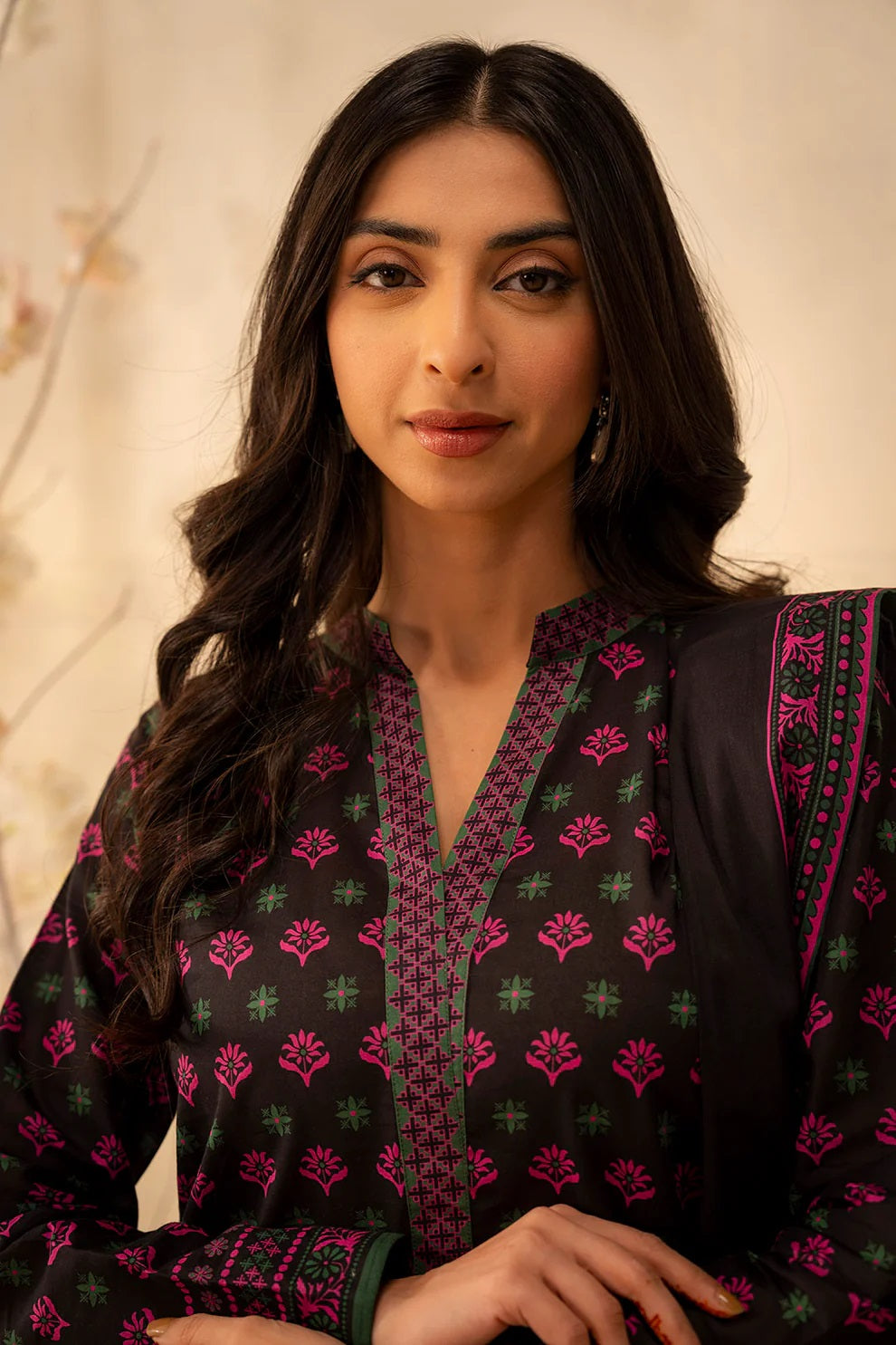 Zellbury 2pc Printed Lawn Shirt Dupatta - WUS25X20088 Unstitched