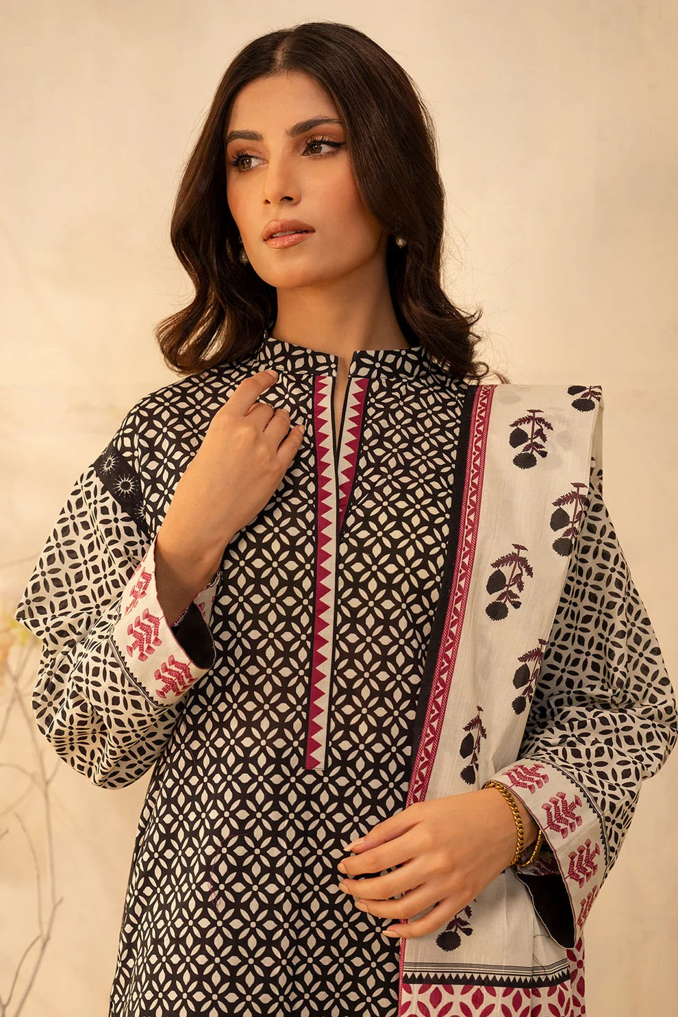 Zellbury 2pc Printed Lawn Shirt Dupatta - WUS25X20090 Unstitched