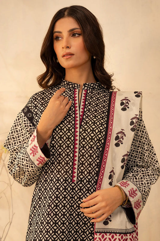 Zellbury 2pc Printed Lawn Shirt Dupatta - WUS25X20090 Unstitched