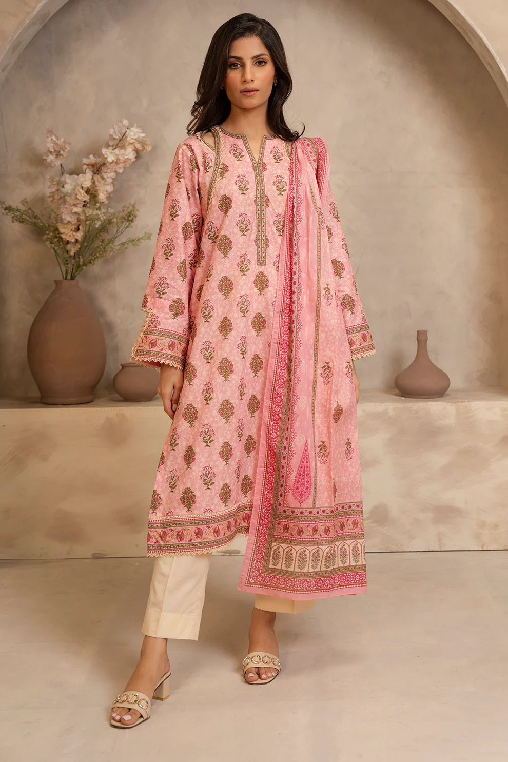 Zellbury 2pc Printed Lawn Shirt Dupatta - WUS25X20157 Unstitched