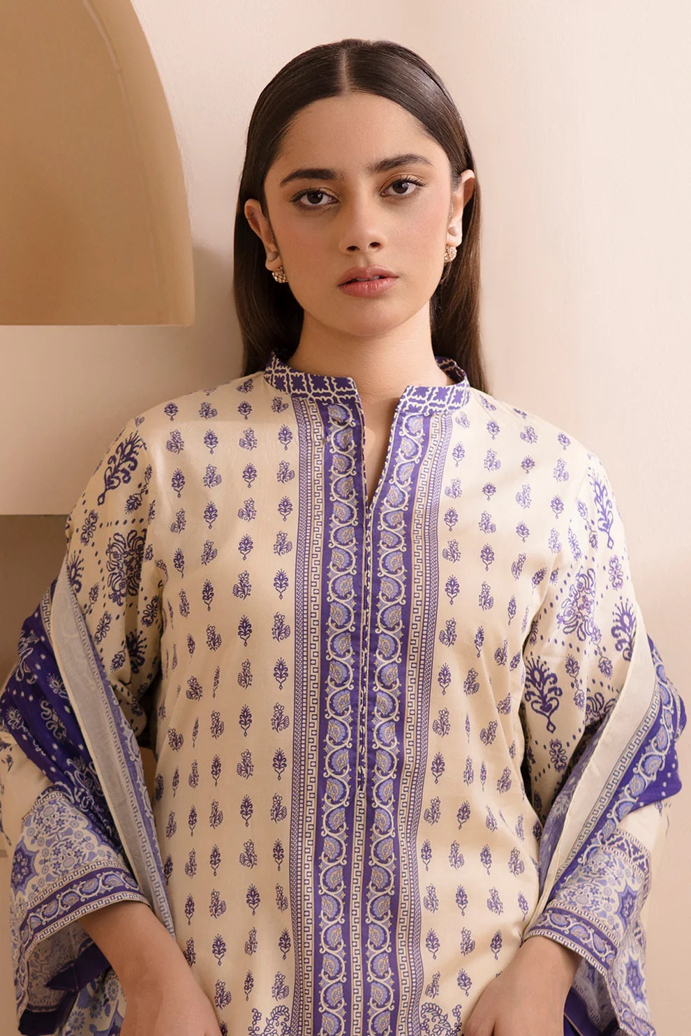Zellbury 2pc Printed Lawn Shirt Dupatta - WUS25X20158 Unstitched