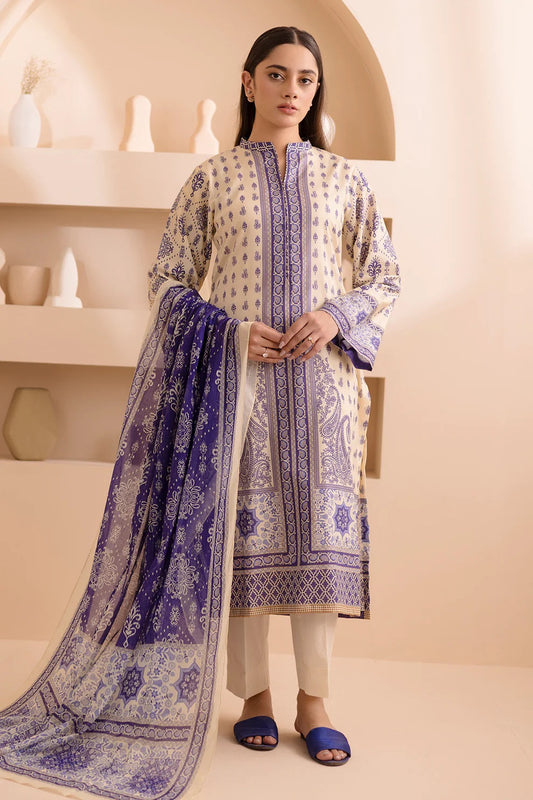 Zellbury 2pc Printed Lawn Shirt Dupatta - WUS25X20158 Unstitched