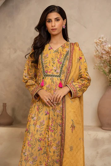 Zellbury 2pc Printed Lawn Shirt Dupatta - WUS25X20159 Unstitched