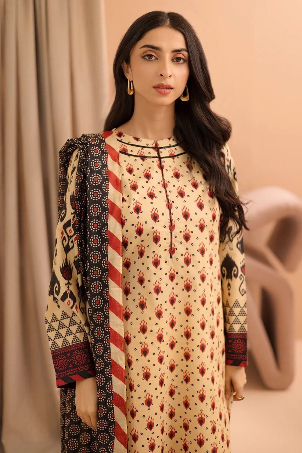 Zellbury 2pc Printed Lawn Shirt Dupatta - WUS25X20160 Unstitched