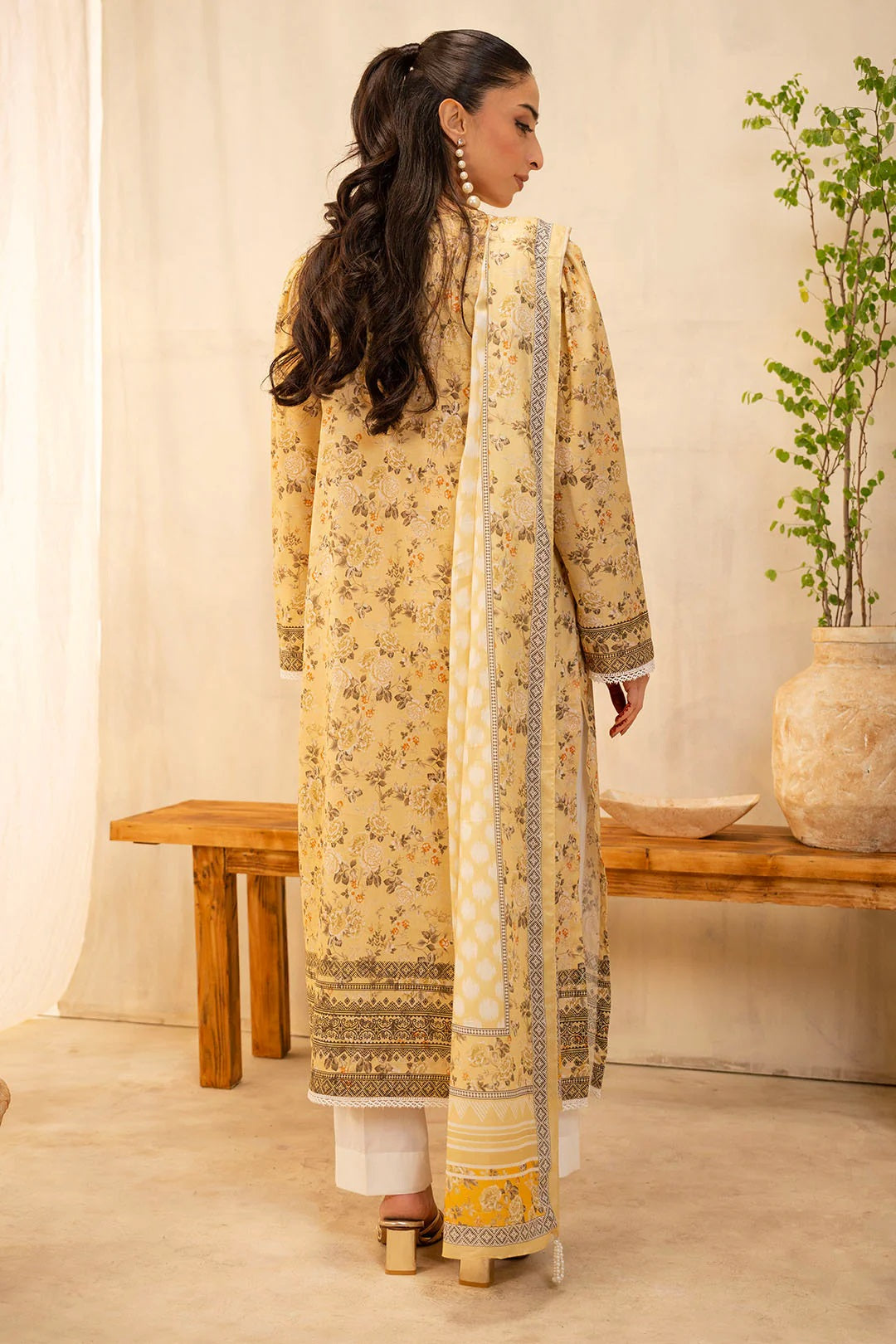Zellbury 2pc Printed Lawn Shirt Dupatta - WUS25X20225 Unstitched
