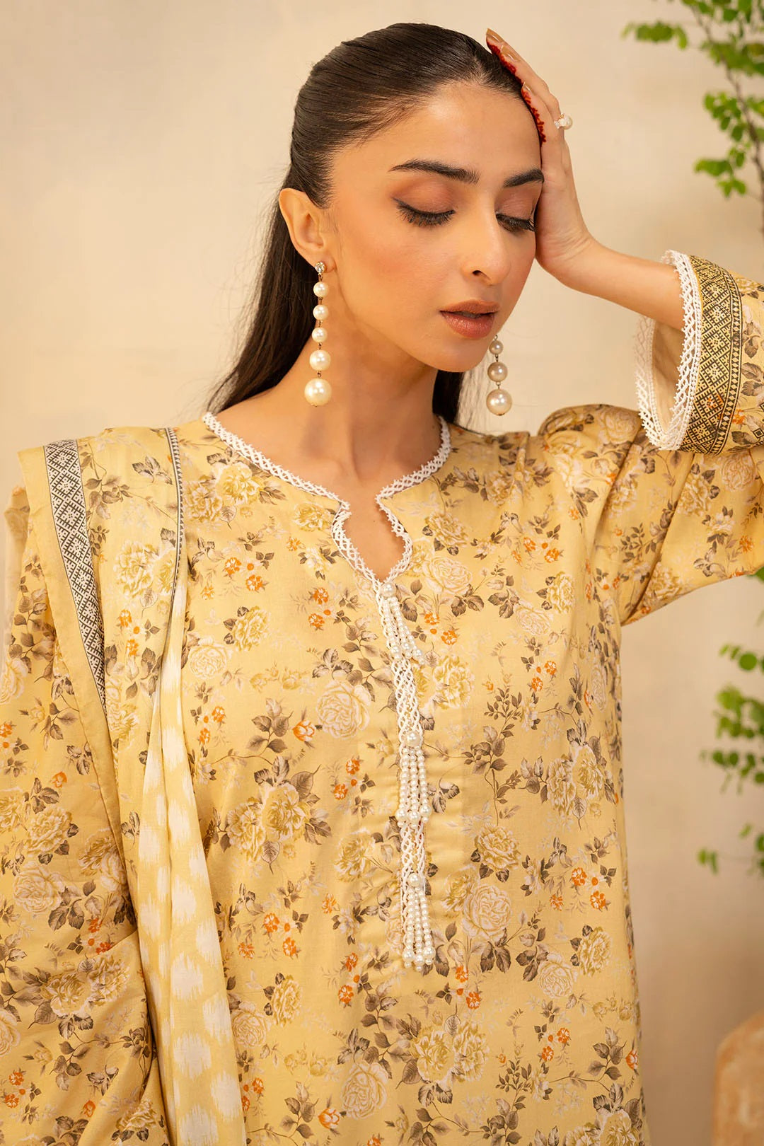 Zellbury 2pc Printed Lawn Shirt Dupatta - WUS25X20225 Unstitched