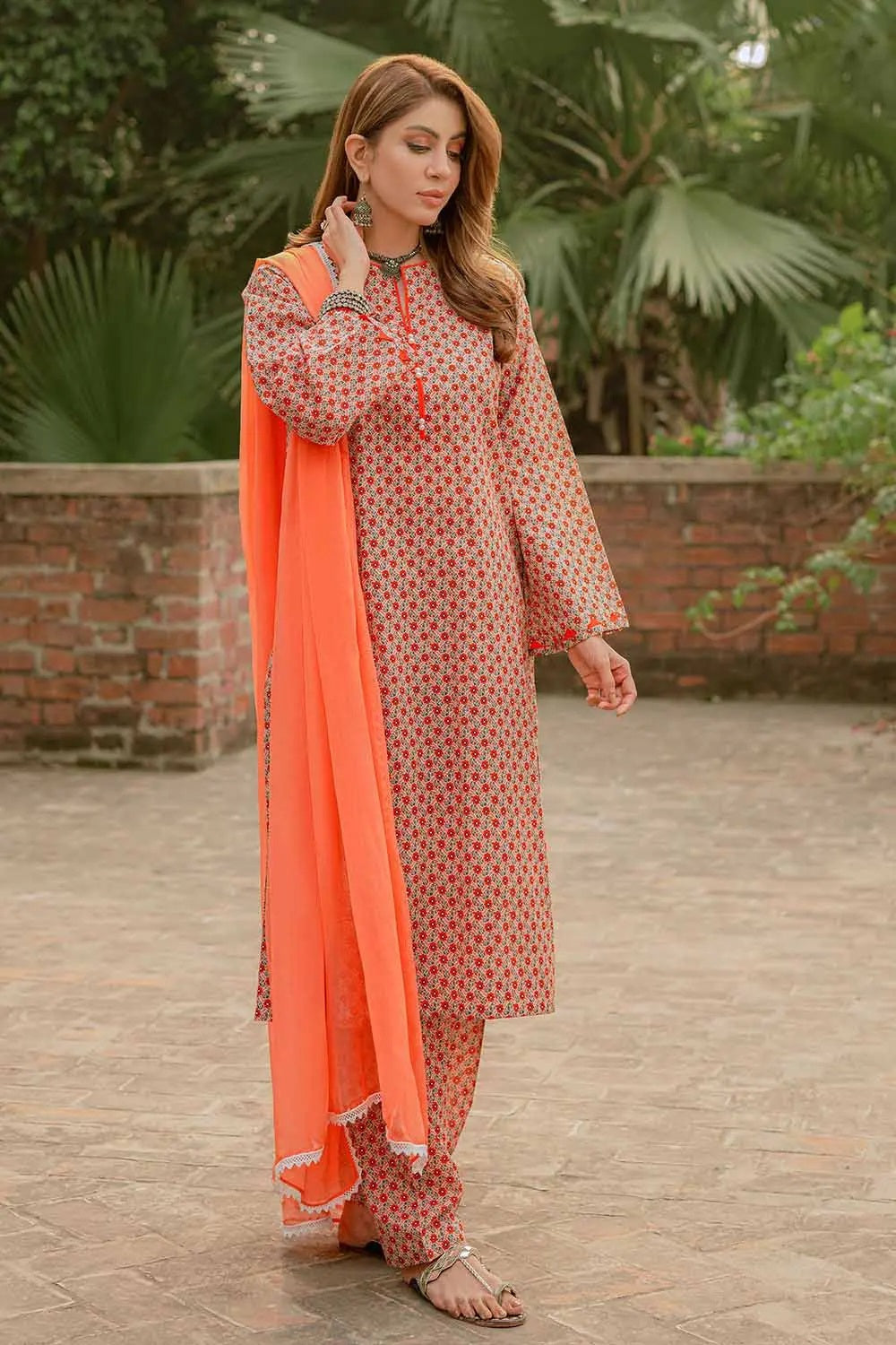 Gul Ahmed Digital Printed Lawn 01 Piece Unstitched Shirt SL-32036