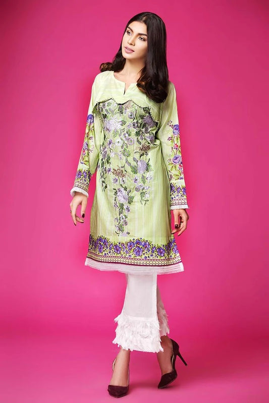 Gul Ahmed Embroidered Lawn 1 Piece Unstitched Shirt SL-418A