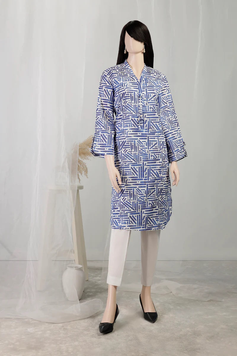 Saya Printed Cambric Stitched 1 Piece Shirt SP-3530