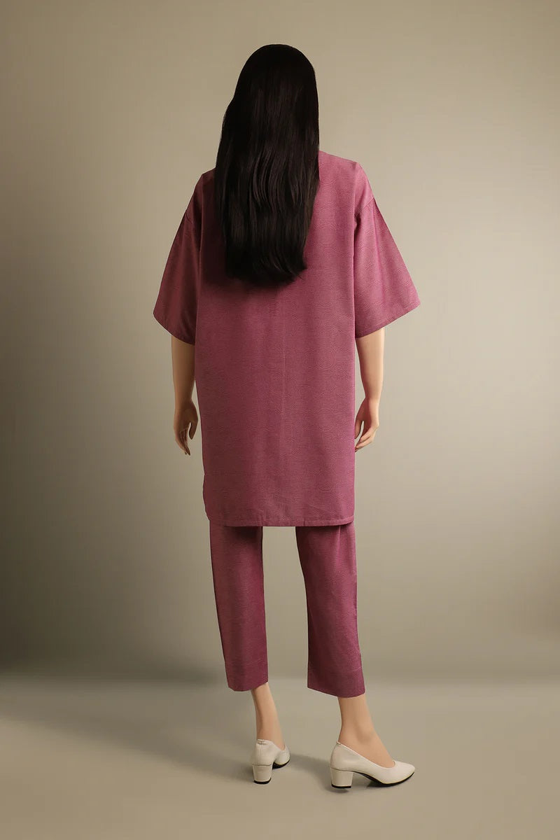 Saya Cotton Jacquard Stitched 2 Piece (Shirt / Trouser) SP-4791