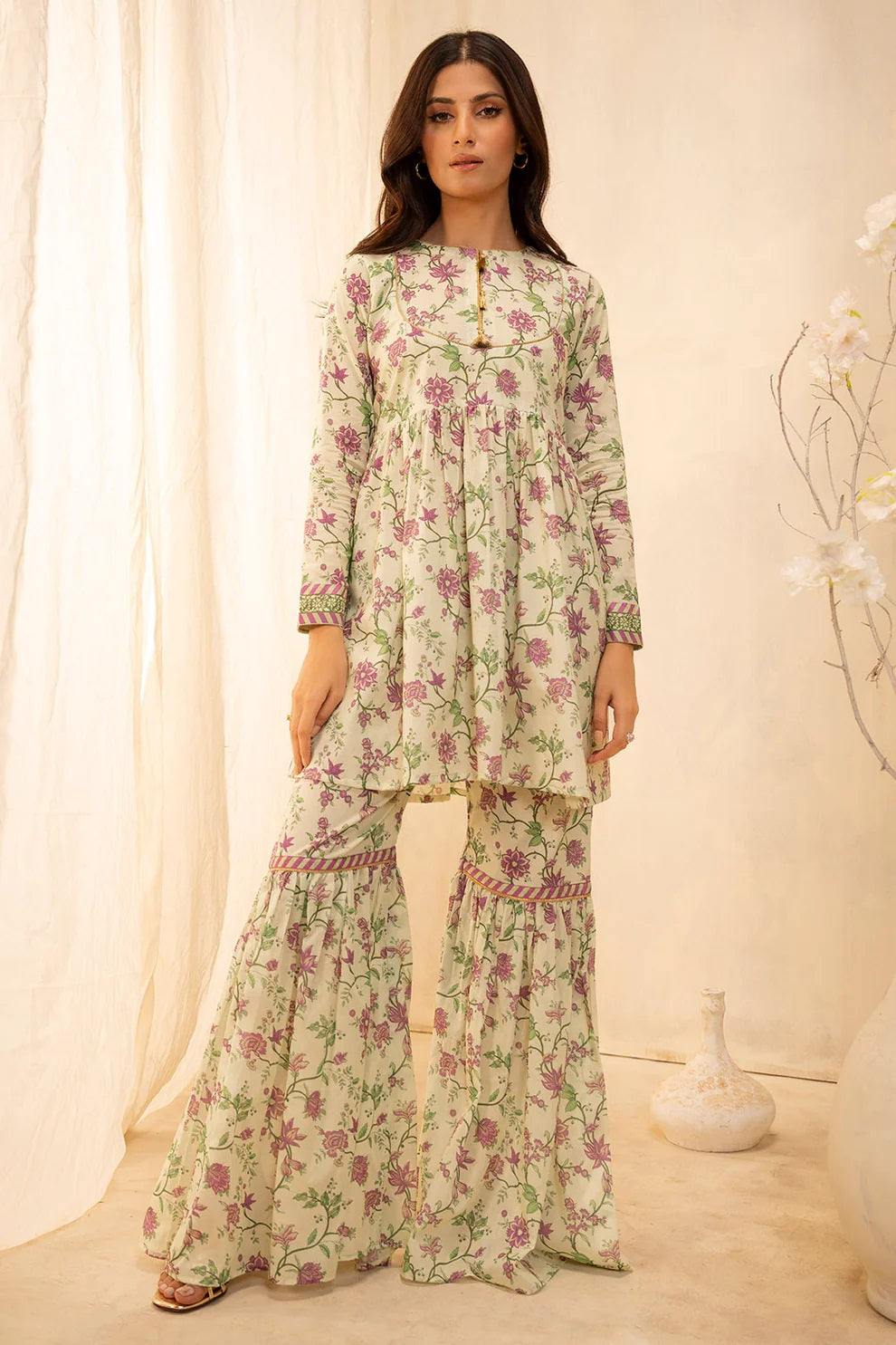 Zellbury 2pc Printed Lawn Shirt Trouser - WUS25X20012 Unstitched