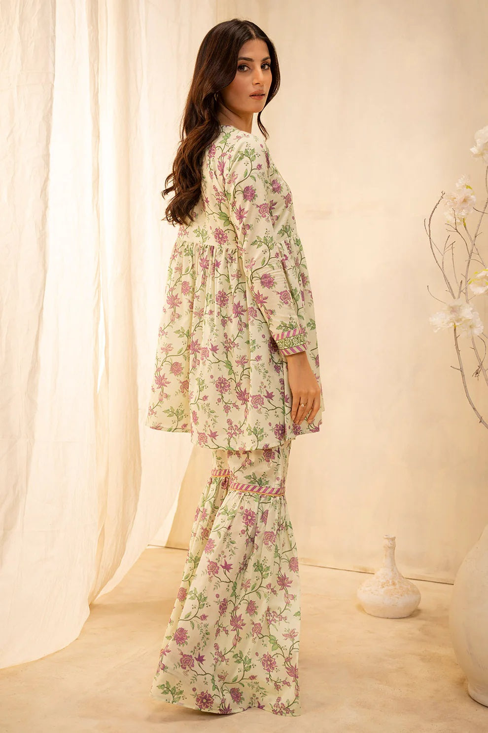 Zellbury 2pc Printed Lawn Shirt Trouser - WUS25X20012 Unstitched