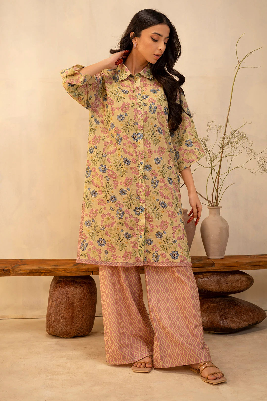 Zellbury 2pc Printed Lawn Shirt Trouser - WUS25X20013 Unstitched