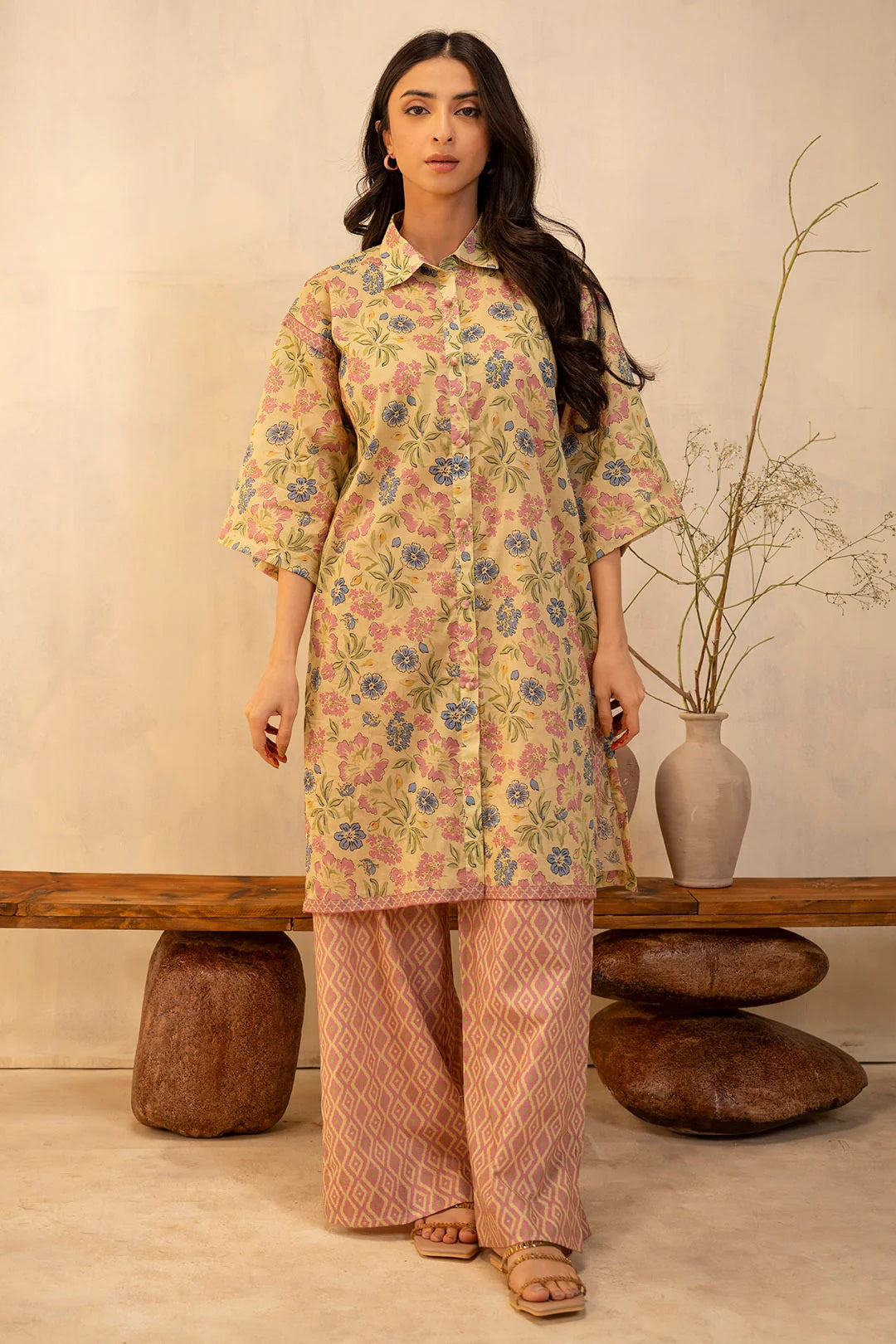 Zellbury 2pc Printed Lawn Shirt Trouser - WUS25X20013 Unstitched