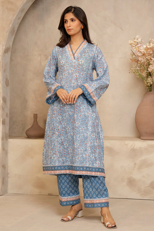 Zellbury 2pc Printed Lawn Shirt Trouser - WUS25X20092 Unstitched
