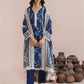 Mausummery Printed Linen 3 Piece Unstitched Dress - MPL-Sapphire