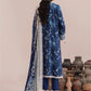 Mausummery Printed Linen 3 Piece Unstitched Dress - MPL-Sapphire