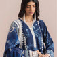 Mausummery Printed Linen 3 Piece Unstitched Dress - MPL-Sapphire