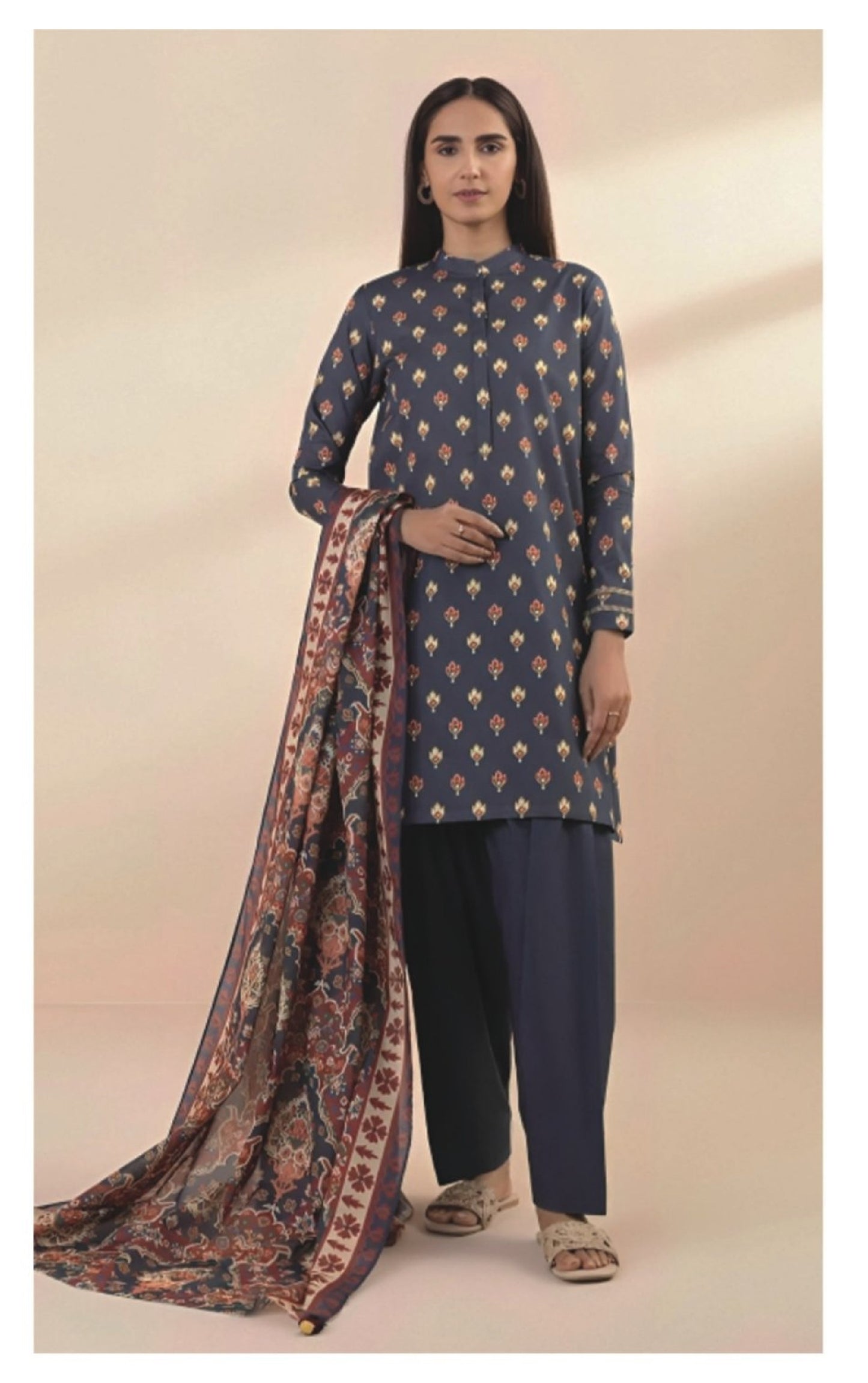 Sapphire Day to Day Printed Lawn 3 Piece Suit - 0U3PDY24D218