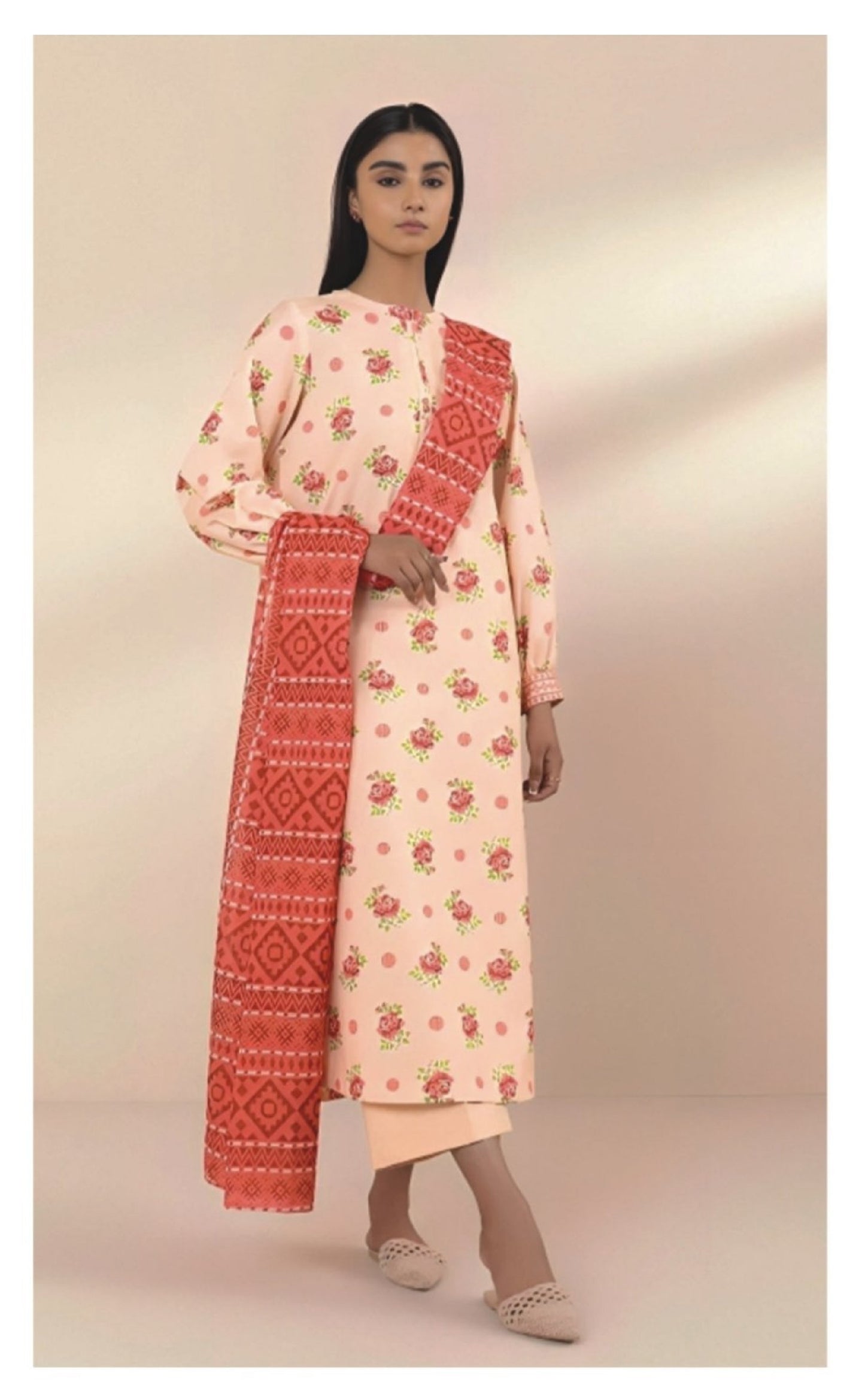 Sapphire Day to Day Printed Lawn 3 Piece Suit - 0U3PDY24D224