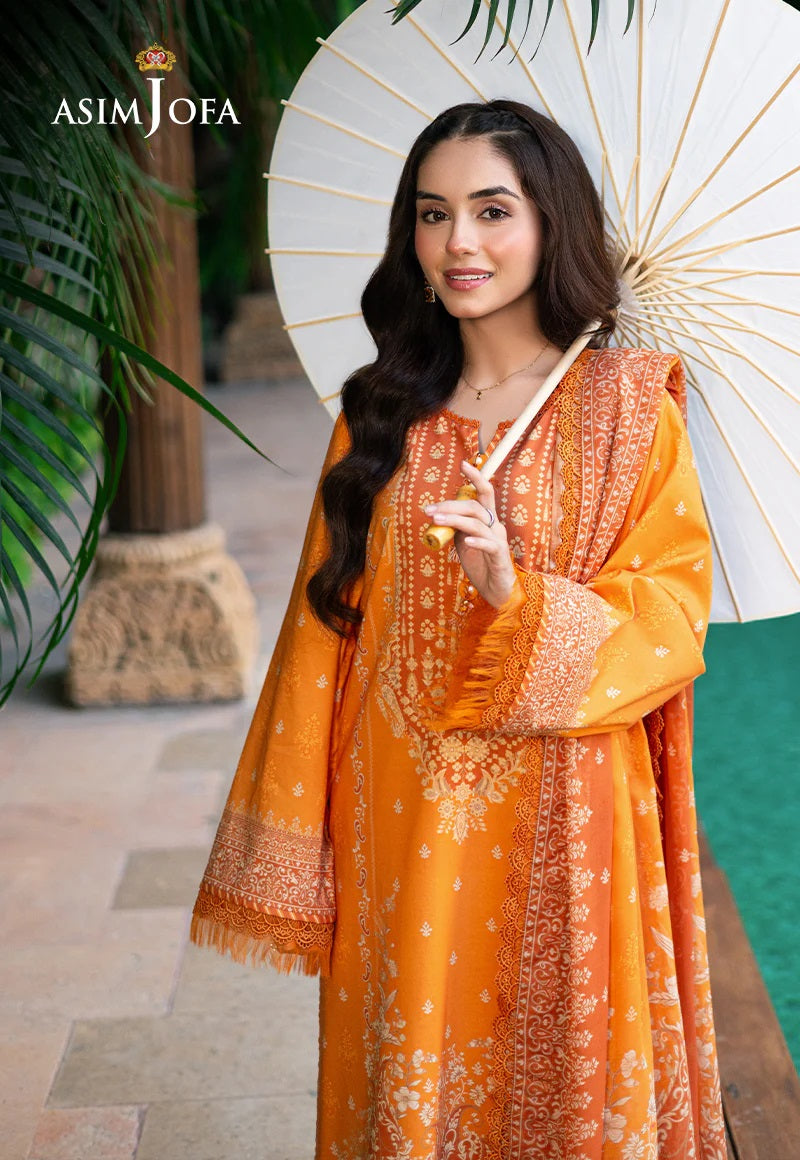 Asim Jofa Essential Printed Lawn 3 Piece Unstitched Dress - AJUUB-29 Summer Collection