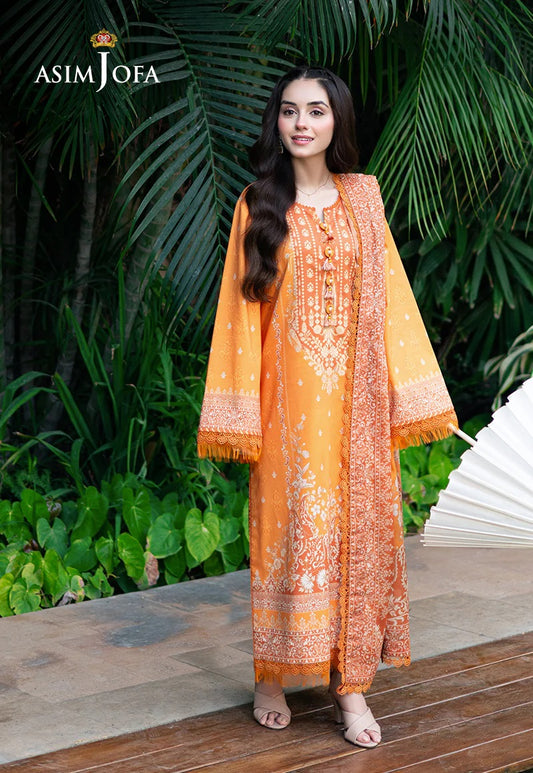 Asim Jofa Essential Printed Lawn 3 Piece Unstitched Dress - AJUUB-29 Summer Collection