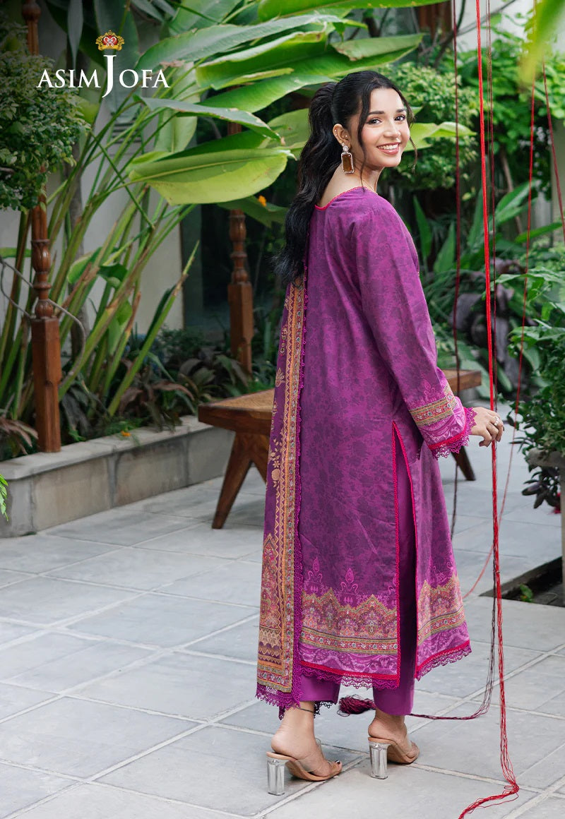 Asim Jofa Essential Printed Lawn 3 Piece Unstitched Dress - AJUUB-30 Summer Collection