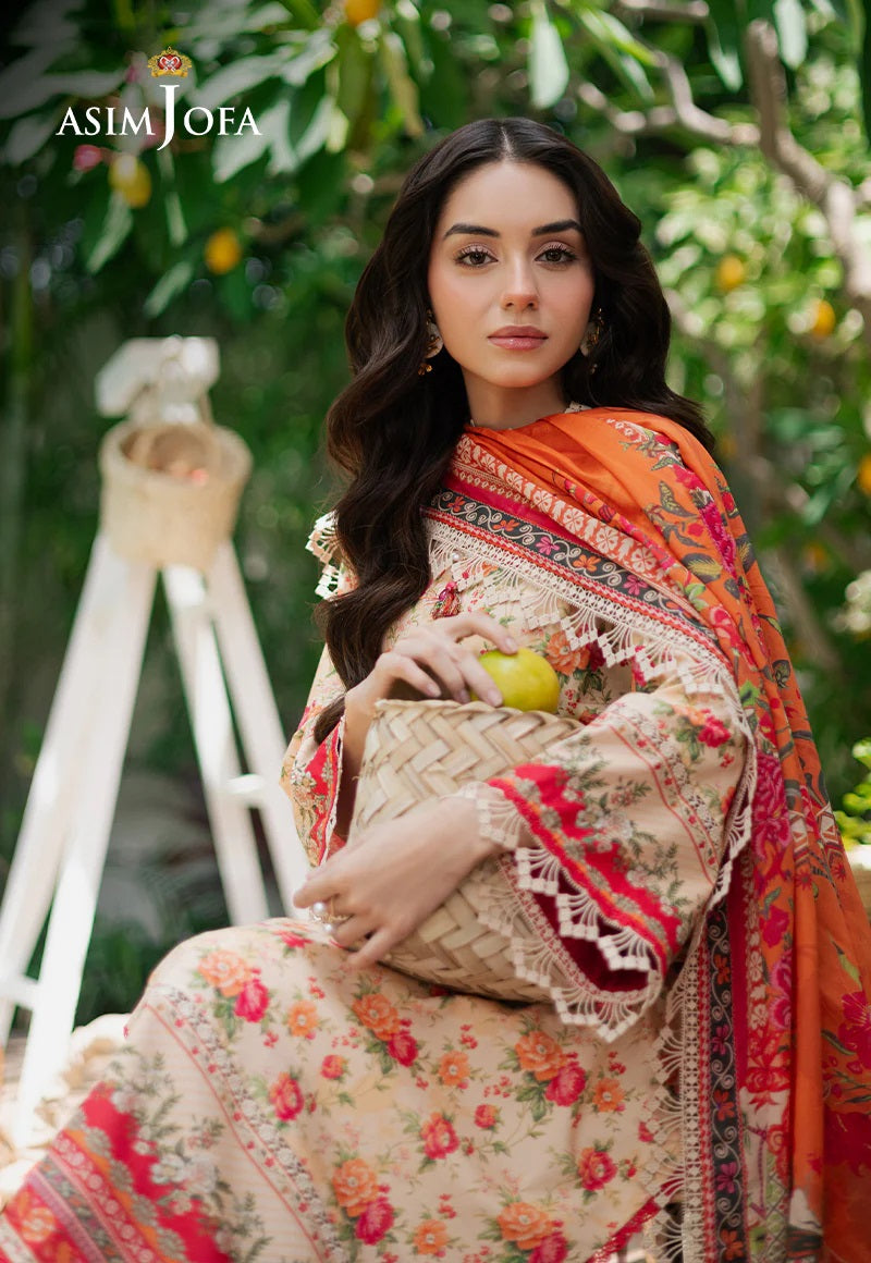 Asim Jofa Essential Printed Lawn 3 Piece Unstitched Dress - AJUUB-31 Summer Collection