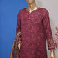 HZ Vital Digital Printed Lawn Unstitched 3 Piece Dress - VP-100