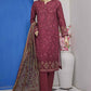 HZ Vital Digital Printed Lawn Unstitched 3 Piece Dress - VP-100
