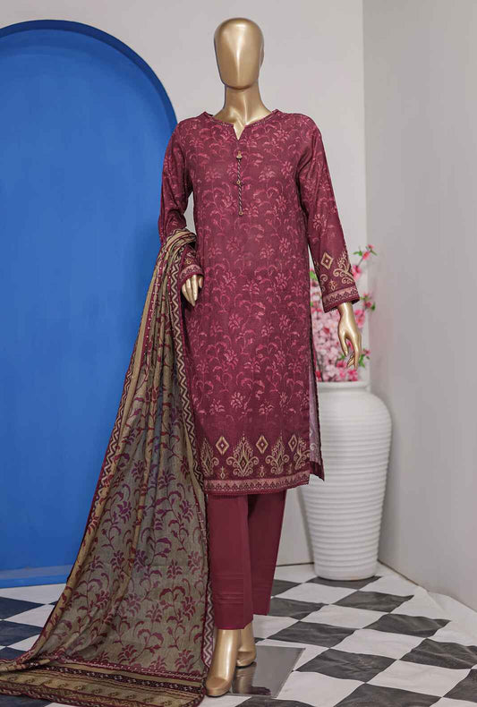 HZ Vital Digital Printed Lawn Unstitched 3 Piece Dress - VP-100