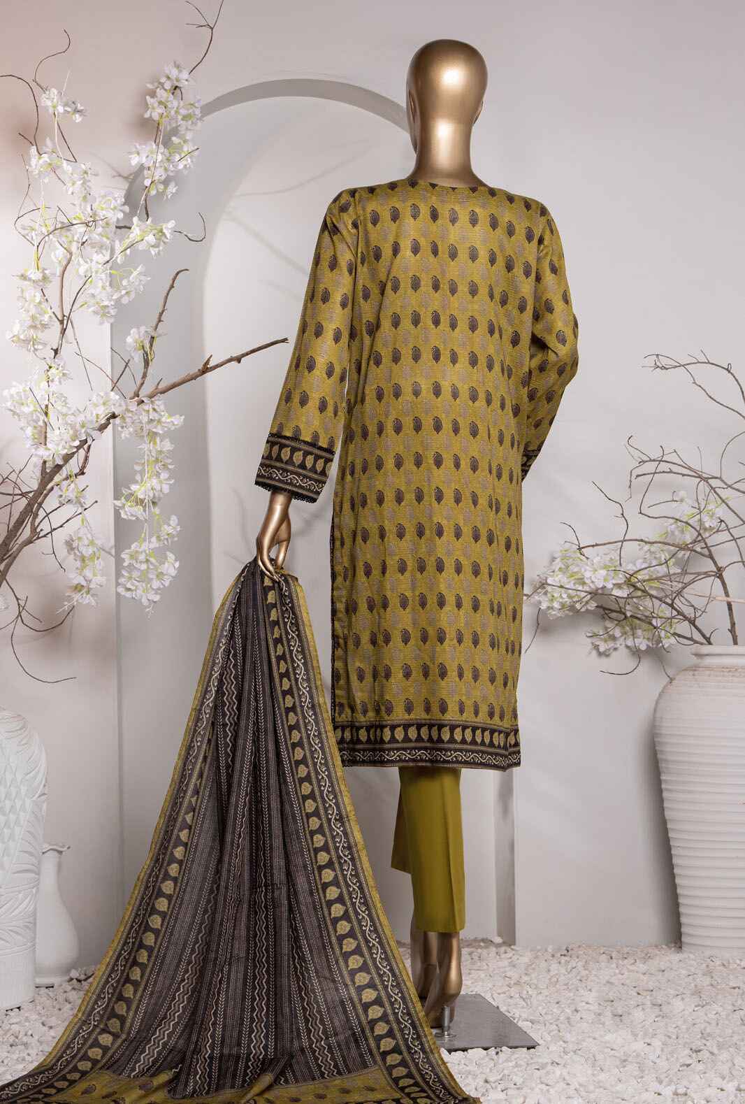 Vital by HZ Textile Printed Lawn 3 piece Unstitched Dress - VP-148