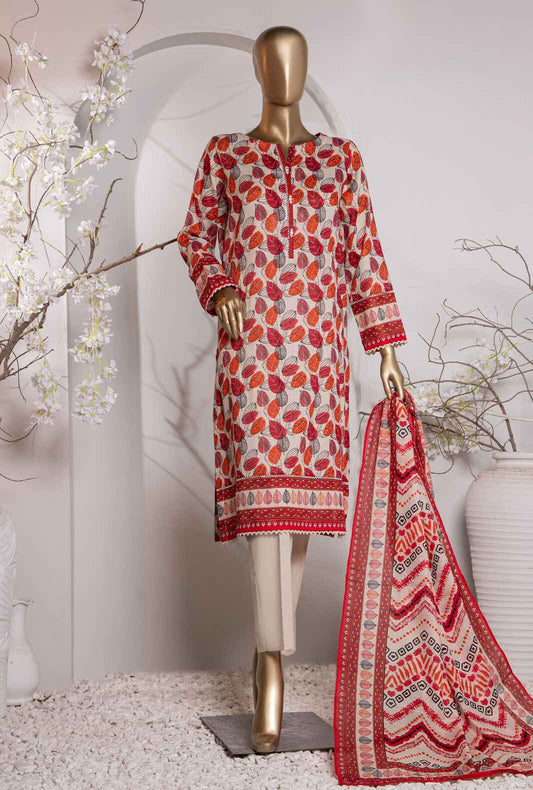 Vital by HZ Textile Printed Lawn 3 piece Unstitched Dress - VP-149