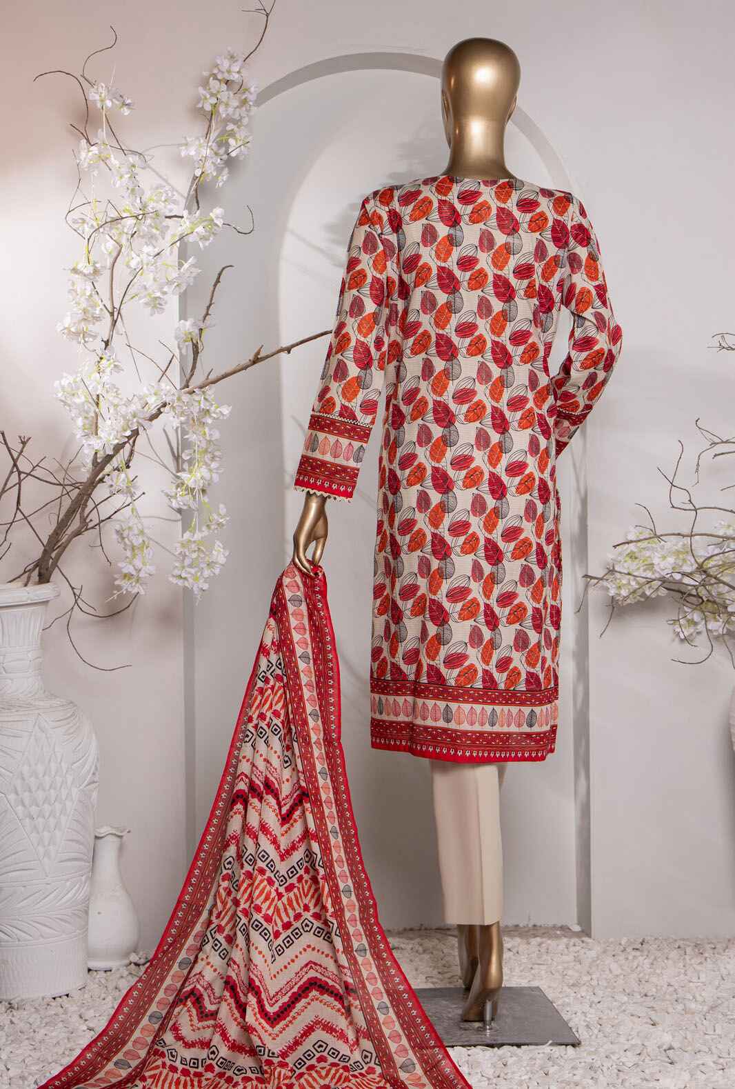 Vital by HZ Textile Printed Lawn 3 piece Unstitched Dress - VP-149