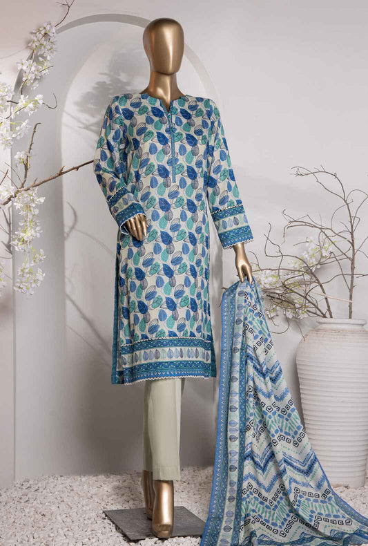 Vital by HZ Textile Printed Lawn 3 piece Unstitched Dress - VP-150