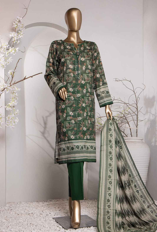 Vital by HZ Textile Printed Lawn 3 piece Unstitched Dress - VP-155