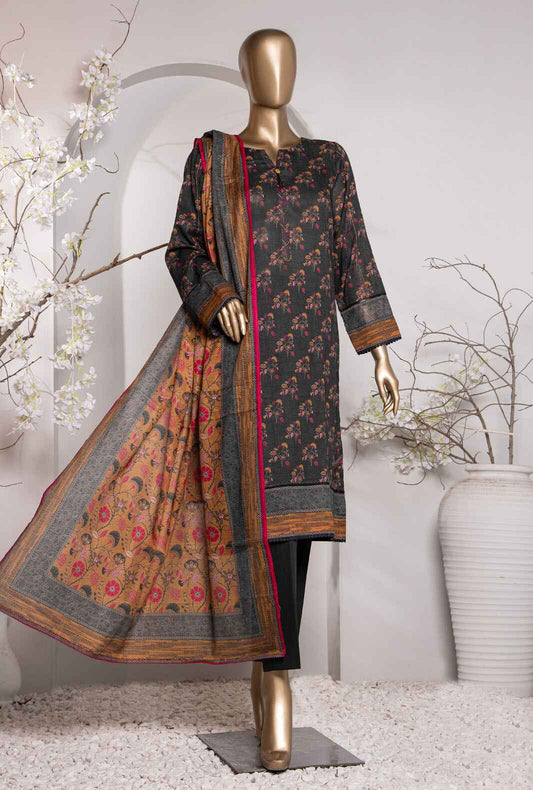 Vital by HZ Textile Printed Lawn 3 piece Unstitched Dress - VP-156