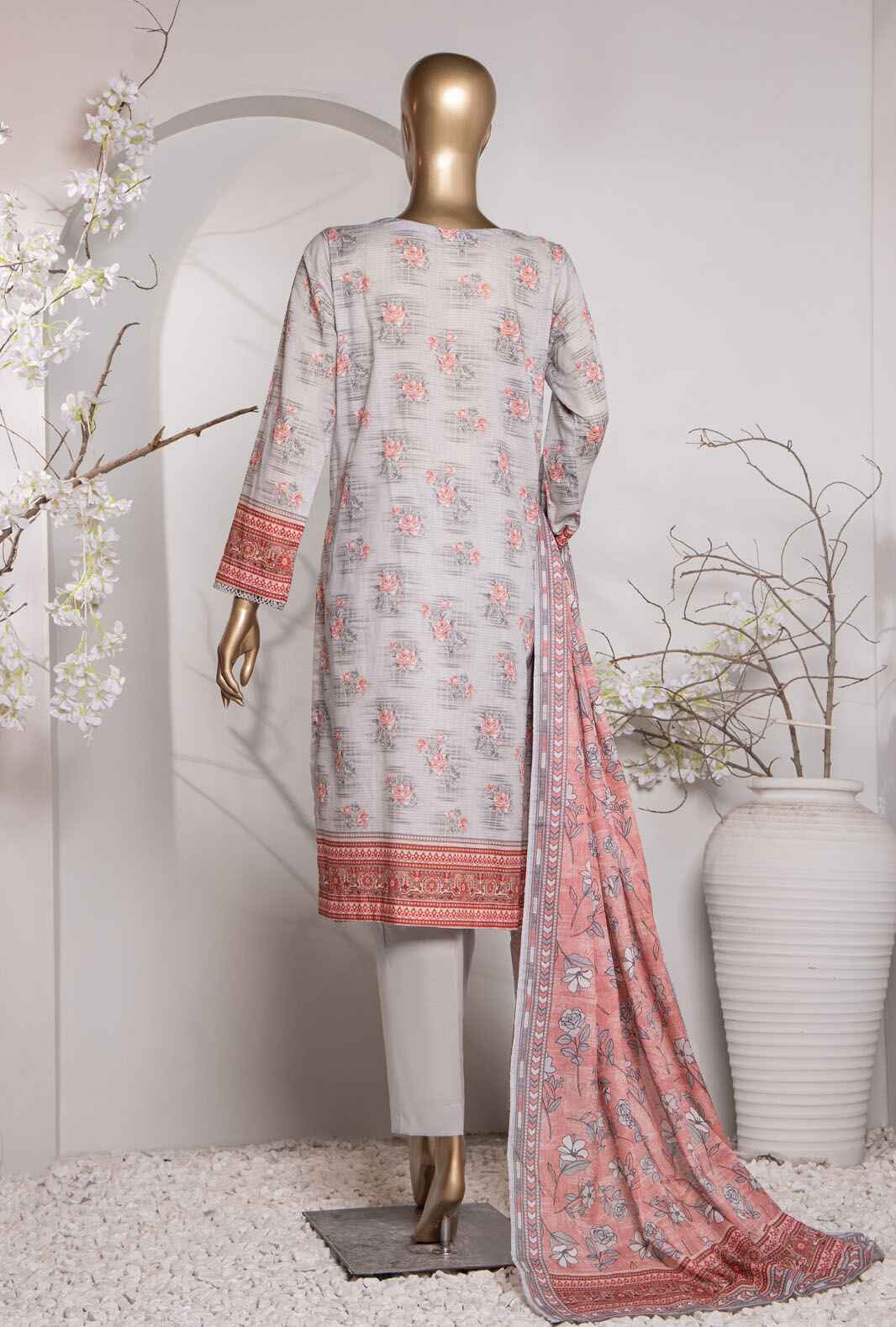 Vital by HZ Textile Printed Lawn 3 piece Unstitched Dress - VP-157